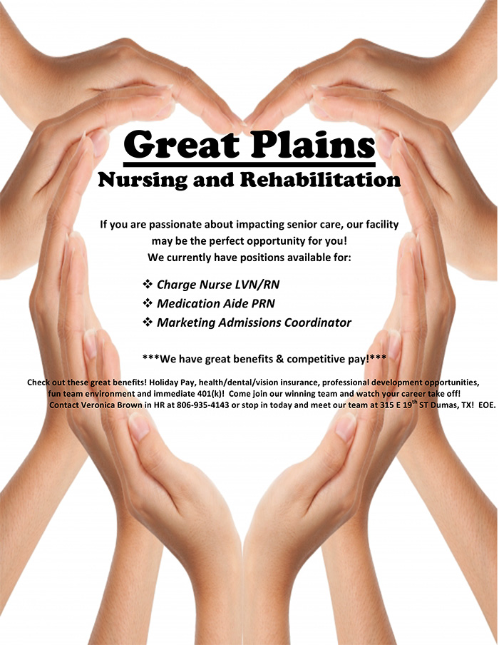 Great Plains Nursing Job Posting